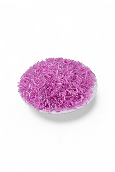 Serhat Aksesuar ve El İşçilik 6X2 mm Pastel Fuchsia Tube Beads 90 Gr
