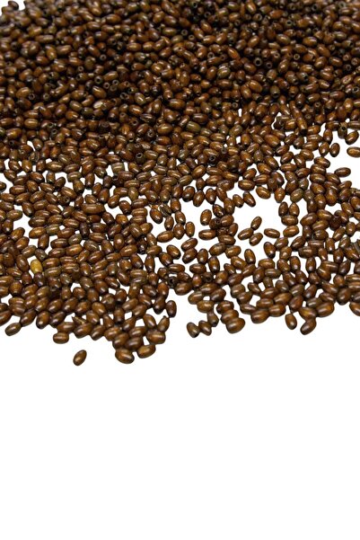 Serhat Aksesuar ve El İşçilik 3 mm Barley Brown Wood Beads 50 Gr