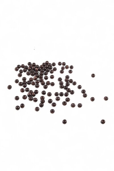 Serhat Aksesuar ve El İşçilik 6 mm Wooden Round Coffee Beads (35 Gr - 300 Pie...