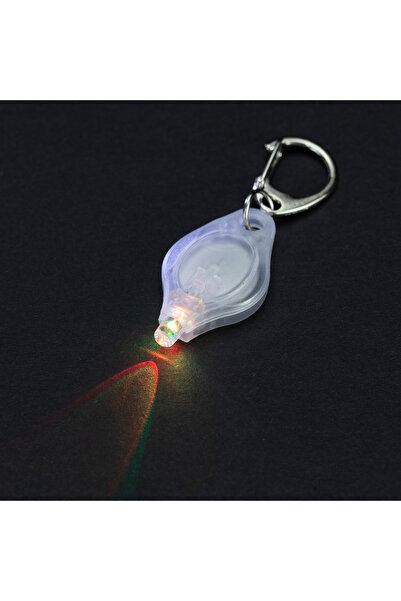 Choice 1-pcs White-Colorful light 1/10/50/100pc/Mini LED Keychain Light White...