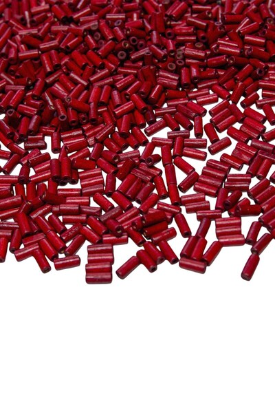 Serhat Aksesuar ve El İşçilik 12 mm Cylinder Red Wooden Beads 50 Gr