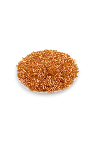 Serhat Aksesuar ve El İşçilik 6X2 mm Light Orange Tube Beads 100 Gr