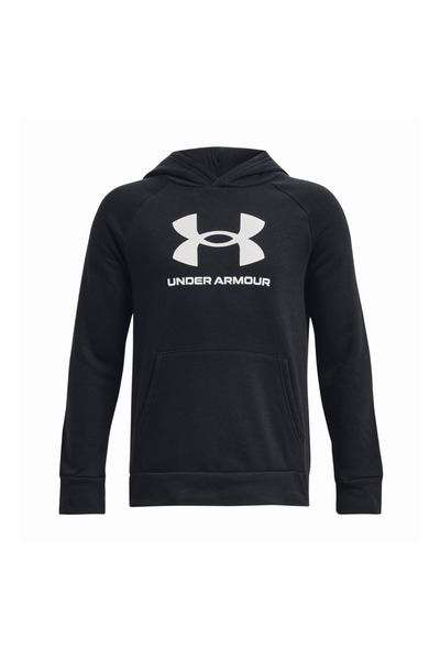 Under Armour RIVAL Φλις Φούτερ με Κουκούλα 1379791-001 Μαύρο
