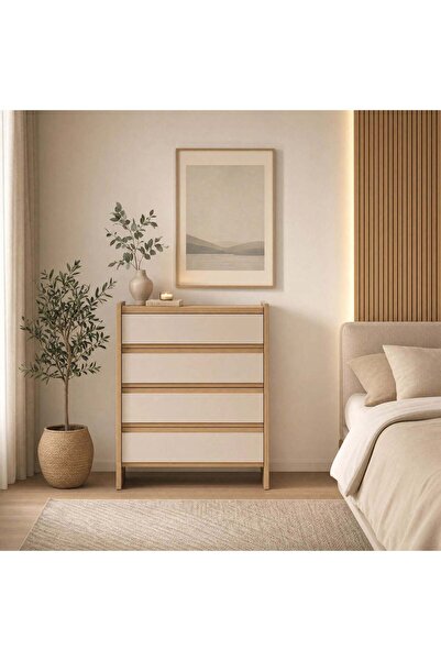 Highpoint شوفنيرة من هاي بوينت بتصميم عصري أنيق مع 5 أدراج واسعة, 43 × 59 سم ...