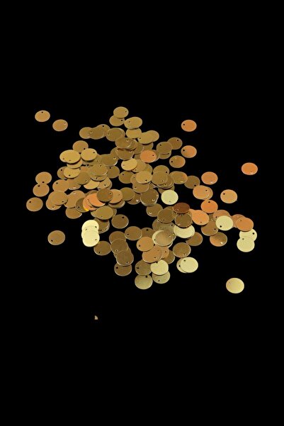 Serhat Aksesuar ve El İşçilik Gold 10 mm Yandan Delikli Plastik Pul Payet 30 ...