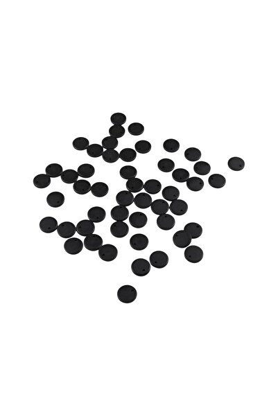 Serhat Aksesuar ve El İşçilik 10mm Black Side Hole Beads Jewelry Material (15...