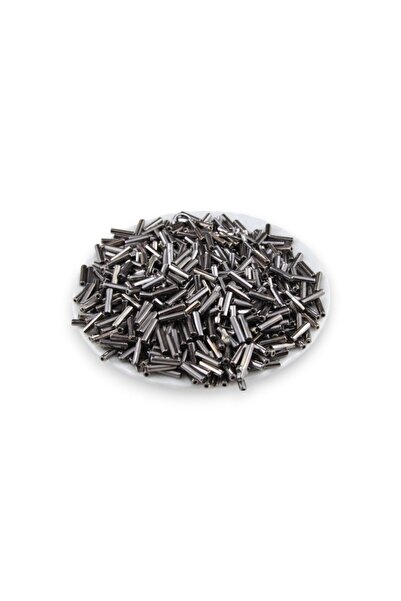 Serhat Aksesuar ve El İşçilik Metal Dark Silver Tube 12 mm Beads 35 Gr