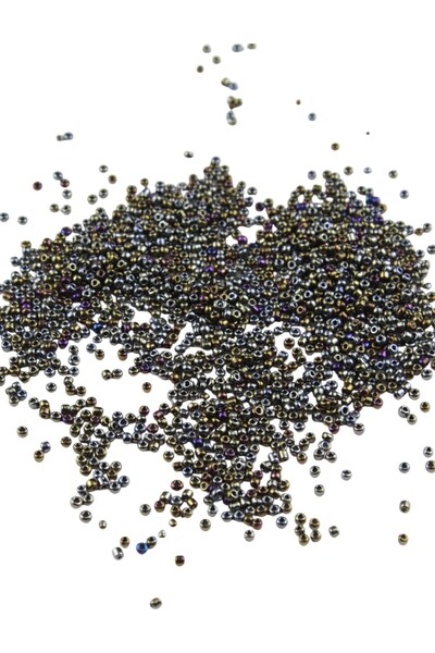 Serhat Aksesuar ve El İşçilik 08 Sand Beads Black Janjan 3 mm (100 Gr 6000 Pi...