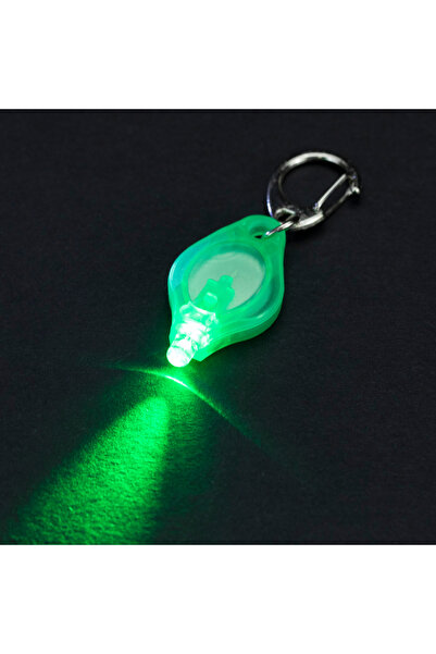 Choice 1-pcs Green-Green light 1/10/50/100pc/Mini LED Keychain Light White Re...