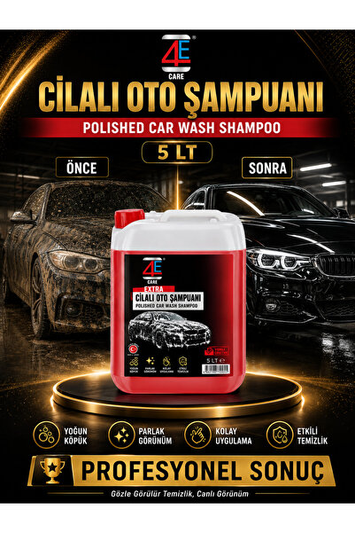 4E CARE Ekstra Cilalı Oto Şampuanı 5 LT