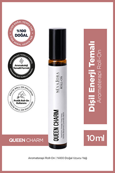 NEVALORA QUEEN CHARM – Dişil Enerji Temalı Aromaterapi Roll-On | %100 Doğal U...