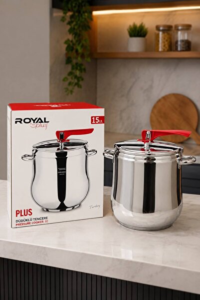 HAZARPAZAR 15 Litre Paslanmaz Çelik Düdüklü Tencere METAL KULP