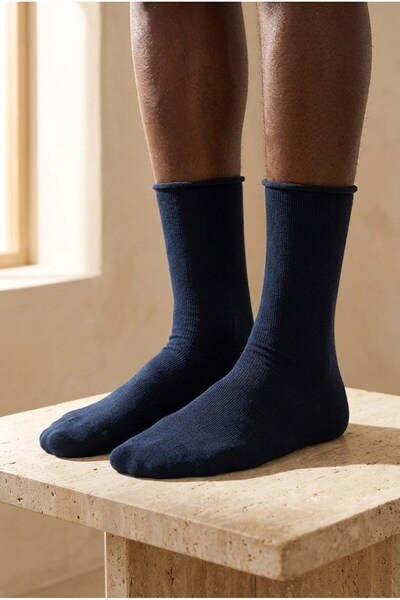 Katia&Bony Men's New Harold Bamboo Socks Navy Blue