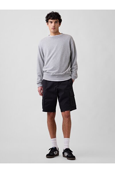 GAP Erkek Siyah 11" Essential Kargo Şort