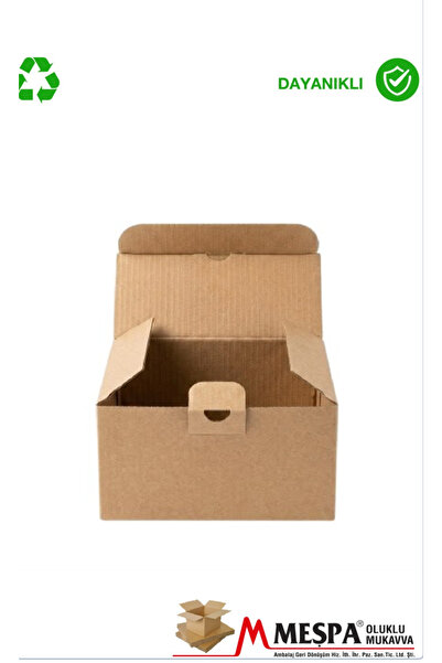 MEŞPA AMBALAJ 22,1 X 22,1 X 15,3 cm 50 Adet Kendinden Kilitli E-Ticaret Karto...