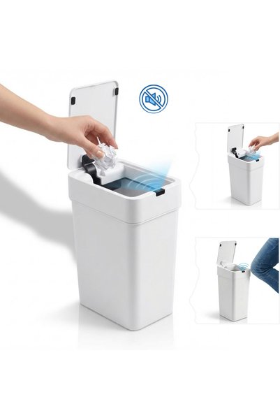 Salestore.ro Coș de gunoi cu senzor de mișcare de 9 l, automat, anti-miros, s...