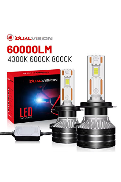 Choice24 مصابيح أمامية LED للسيارات H4 6000K أبيض بارد Dualvision K5C H7 H4 H...