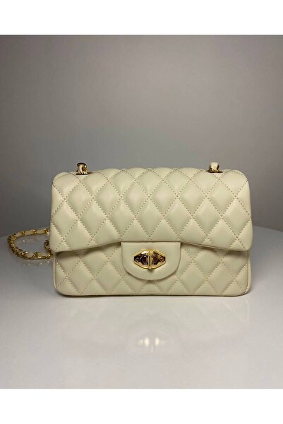 BK Bags & Accessories Kapitone Örme Zincirli Kadın El Ve Omuz Çantası