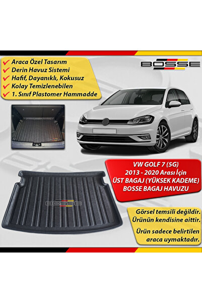BOSSE VW Golf 7 Bagaj Havuzu (5G) ÜST BAGAJ (Yüksek Kademe) için 2013 2020 Ar...