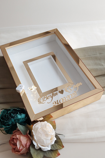 hobicehayaller 25x35 Memory Frame with I?simli and Led Photo Section!New Fash...