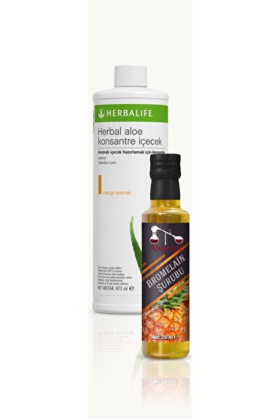 Herbalife Aloe Konsantre Mango Aromalı İçecek (Alembic Bromelain Hediyeli)