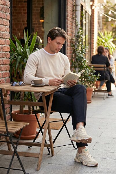 Buratti Slim Fit Crew Neck Cotton Pullover Men's Sweatshirt 456201