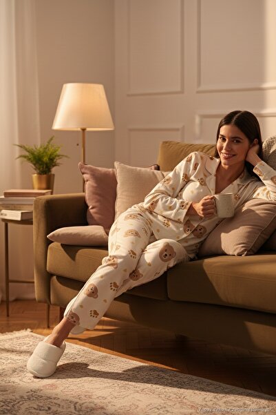 Lela Set de pijamale cu textura moale Reguar Fit SET DE PIJAMALE 611PT288Y