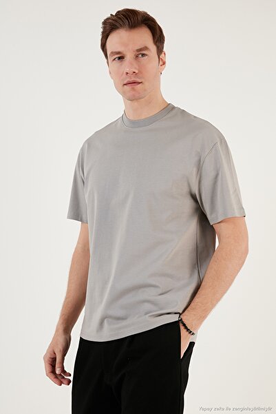 Buratti Pamuklu Relaxed Fit Sıfır Yaka T Shirt Erkek 5905446