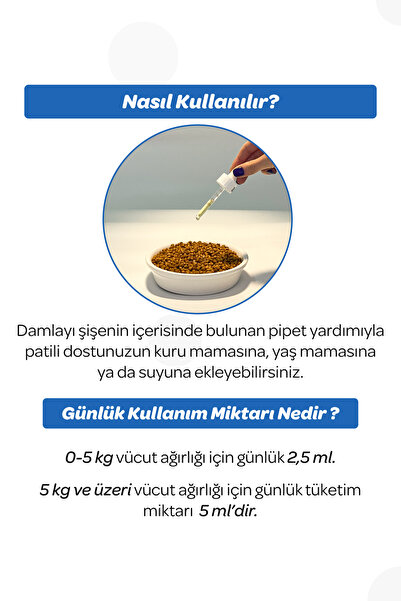 Vet's Plus Hip&Joint Glukozamin Damla 50ml (Eklem ve Kemik Yapısı Destekleyici, Kedi ve Köpekler için)