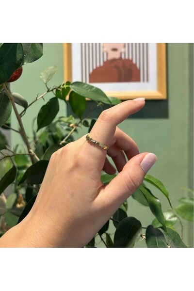 nunu takı Honeycomb Pattern Ring