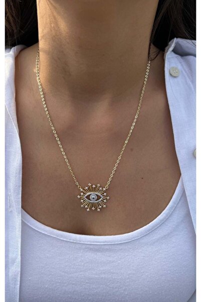 nunu takı Star and Eye Pendant Necklace