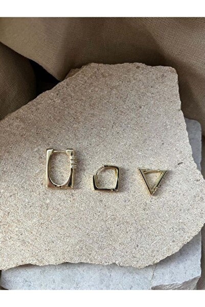 nunu takı Ysx Jewelry Geometric Triple Earrings Set