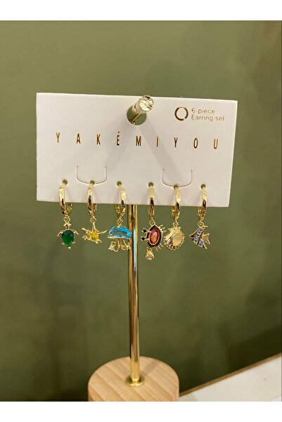 nunu takı Yakemiyou Sea Creatures Six-Piece Earrings