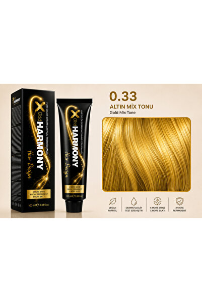 X Pro Harmony Tüp Boya 0.33 Dore Gold Saç Boyası 60 ml