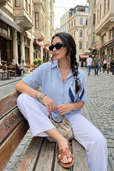 Lela Риза с къс ръкав и джоб на гърдите, стандартна кройка, 6779324