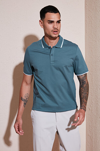 Buratti Cotton Regular Fit Polo Neck t Shirt Men's Polo Neck t Shirt 5902063