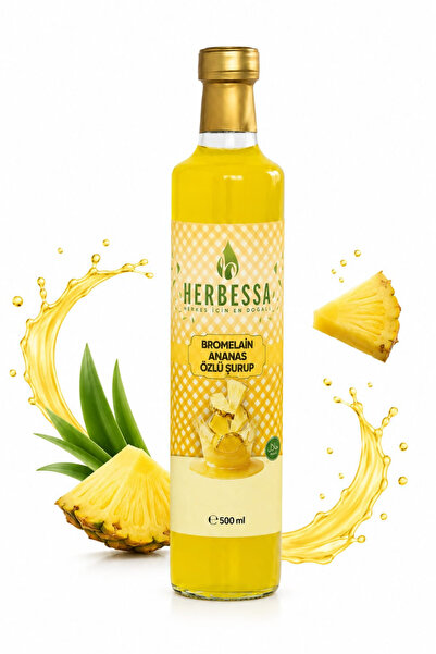 herbessa Bromelain Ananas Özlü Şurup 500 ML