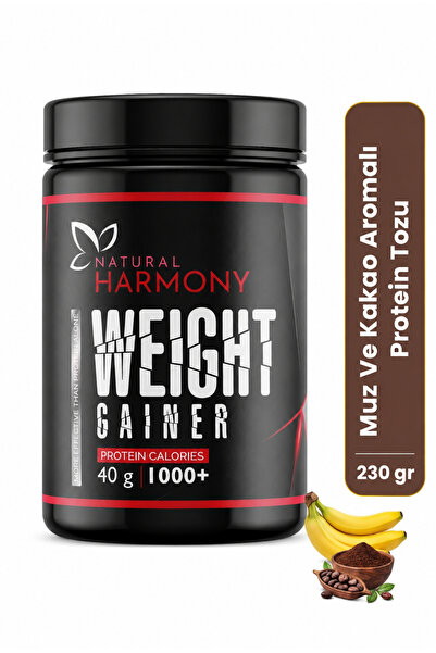 Natural Harmony Muz Ve çikolata Aromalı bitkisel Karışımlı Protein Tozu 230 gram