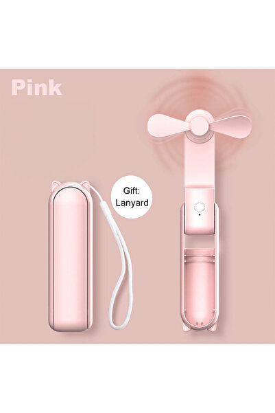 Choice3 Pink Portable Mini Handheld Fan Small Pocket Fan USB Rechargeable Bat...