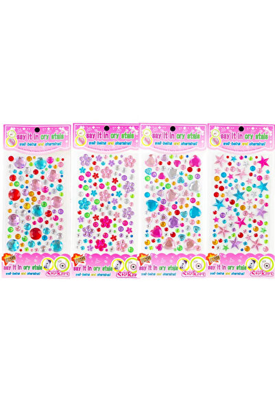 Choice 4 sheets 971 DIY Self-adhesive Rhinestone Gemstone Stickers, Sparkling...
