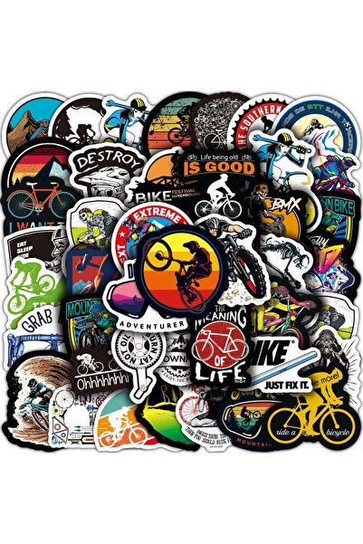 Choice 50pcs MTB 50/100pcs Cool Racing Bicycle Mountain Bike Stickers Graffit...