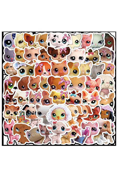 Choice 30PCS 10/30/60pcs Cute Cartoon Littlest Pet Shop Stickers Funny Game S...