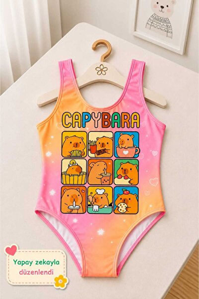 My Kids Wear Girl's Holiday Star One-Piece Swimsuit 12819