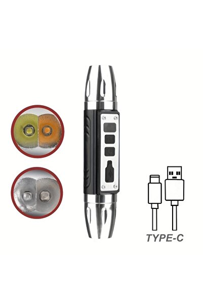 Choice USB Charging Black 4-in-1 White Yellow UV 365nm/395nm LED LCD Flashlig...