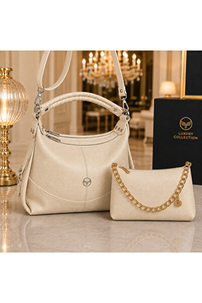 MODAMARKM Luxury Set of 2, Excellent Quality Shoulder Bag and Handbag + Large...