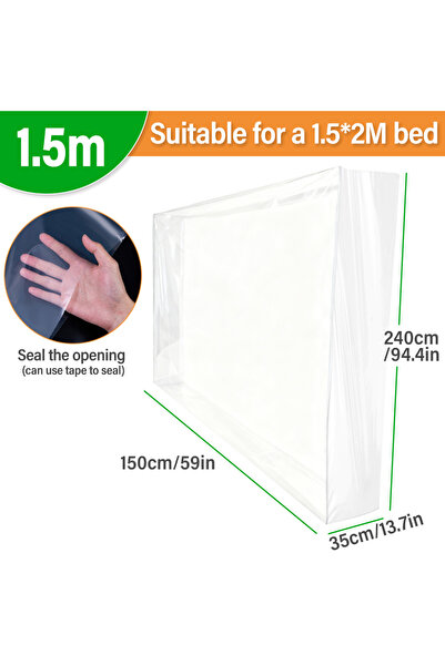 Choice4 150x240x35cm Mattress Packaging Bag Plastic Film Bag Pe Oversized Pla...