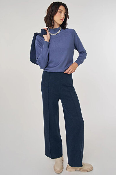 Kayra Çimalı Knitwear Trousers Navy Blue