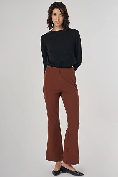 Kayra Basic Pants Dark Brown