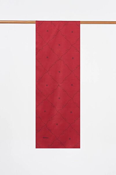Kayra Signature Figured Monogram Shawl Red