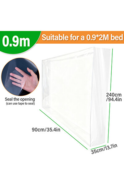 Choice1 90X240X35cm Mattress Packaging Bag Plastic Film Bag Pe Oversized Plas...